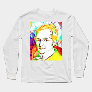 Bernard Courtois Colourful Portrait | Bernard Courtois Artwork 11 Long Sleeve T-Shirt